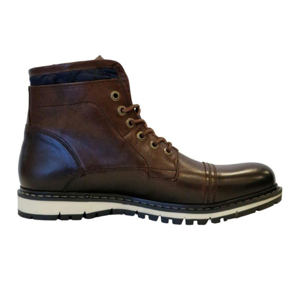 Firetrap Mens Aubin Leather Ankle Boots / Brown